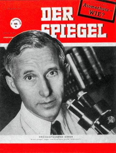 Ernst Jünger, Zeitung 26.1.1950, Geburtstag