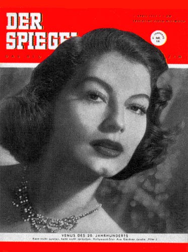 Zeitung DER SPIEGEL 2.4.1952 Ava Gardner