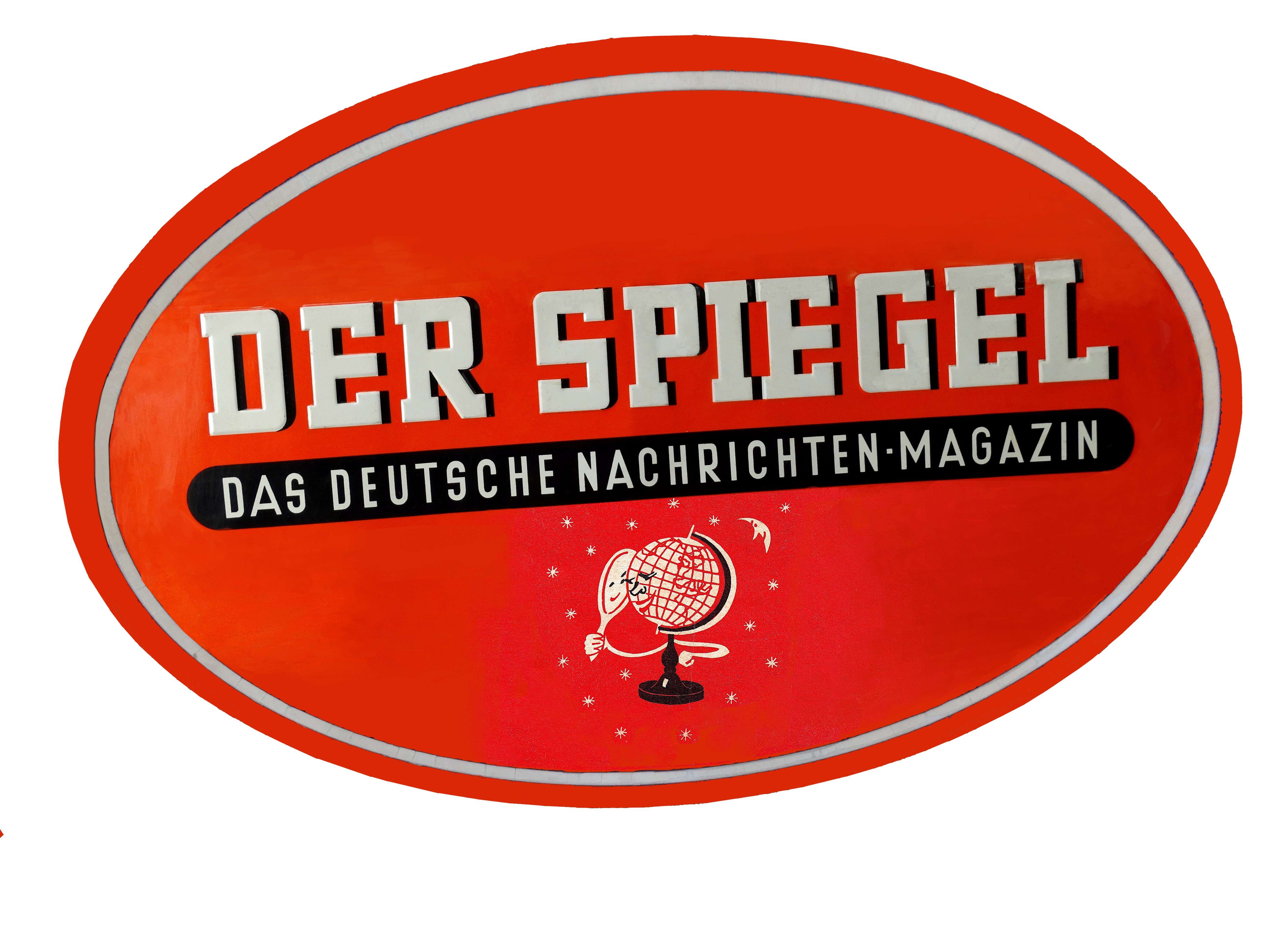 Altes Der Spiegel Schild 1948