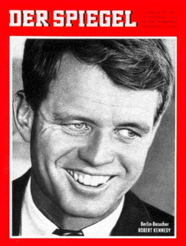 DER SPIEGEL 7/1962, Berlin Besucher ROBERT KENNEDY