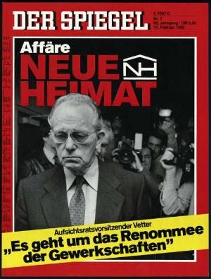 DER SPIEGEL 1/1982; Affäre NH Neue Heimat / Aufsichtsratsvorsitzender Vetter