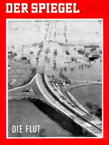 DER SPIEGEL 9/1962, DIE FLUT IN HAMBURG