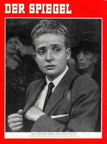 DER SPIEGEL Nr. 6, 2.2.1955 bis 8.2.1955 – Zeitung vom Geburtstag | SPIEGEL-Antiquariat, DER SPIEGEL 6/1955, Titelstory: Ein junger Herr und eine Krone: Juan Carlos von Spanien